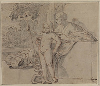 A+ 003
<br/>
Madonna met het Kind, dat een slang vertrapt
<br/>
<em>Testa, Pietro (1611-1650)</em>